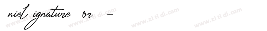 AnielSignature For P字体转换